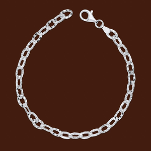 Portrait Series 1 Silver Anchor Chain Bracelet