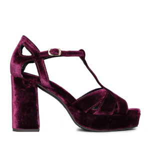 Victoria Vegan Velvet Aubergine - 39 (UK6)