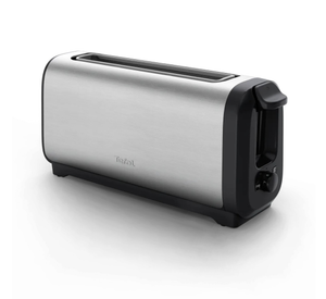 TEFAL TL5S0DG0 Subito Long Slot Toaster 7 Browning Levels Stainless Steel/Black