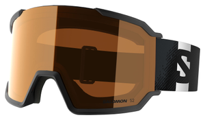 Salomon S-View 3 Ski Goggles - Black (Access Edition), Salomon Snow Universal Tonic Orange Flash