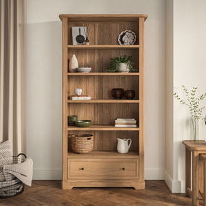 Brennan Natural Solid Oak Tall Bookcase
