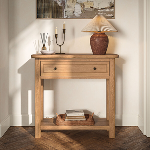 Brennan Natural Solid Oak Console Table