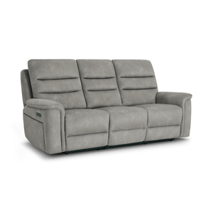 Jarrod 3 Seater Electric Recliner in Dexter Stone Fabric