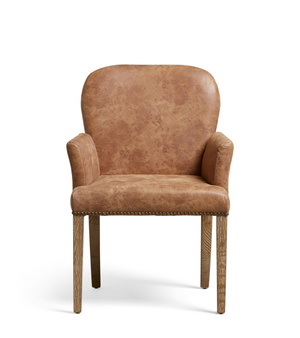 Stafford Leather Dining Chair with Arms
