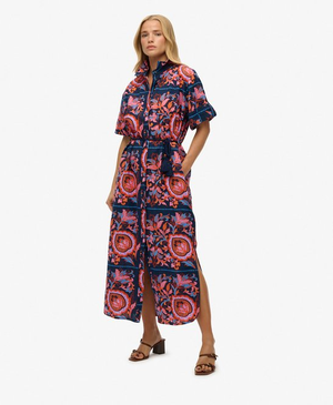 Linen Shirt Maxi Dress