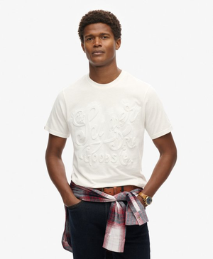 T-shirt con grafica Archive in rilievo
