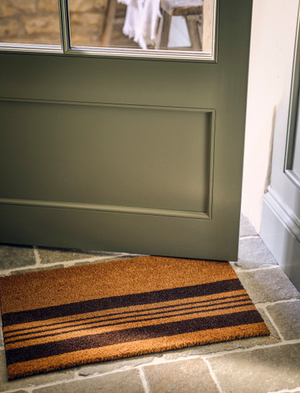 Doormat Placement Stripe Antique - Coir, Brown, Small