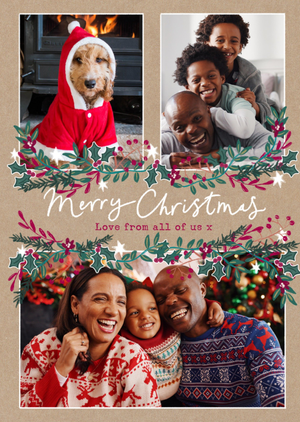 Love From All Of Us Photo Upload Merry Christmas Card