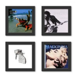 Show And Listen LP Frame 4 Pack, Black