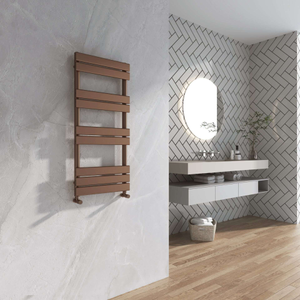 Flat Panel Bronze Towel Rail - GLO Pryme Range - 1000x450mm