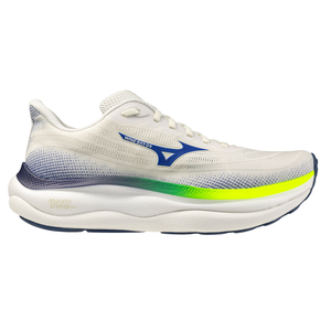 Mizuno Mens Wave Sky 9 - Snow White/Surf the Web/Lightning Yellow - Neutral - SS26