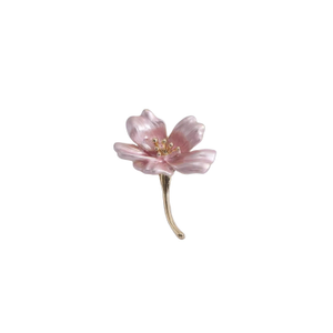Little Pink Flower Brooch (Left)
