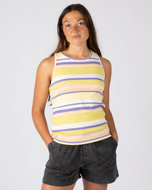 Kytto Rib Womens Vest in Yellow