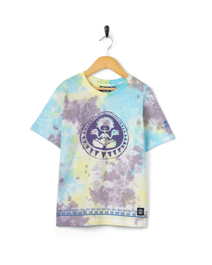 Origin Tok Kids Tie Dye Short Sleeve T-Shirt in Light Blue