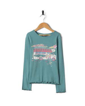 Scoop Kids Long Sleeve T-Shirt in Light Blue
