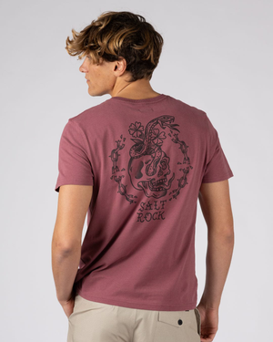 Yesterday's Youth Mens Short Sleeve T-Shirt in Dark Pink