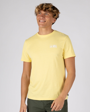 Essential Mens Short Sleeve T-Shirt in Light Yellow