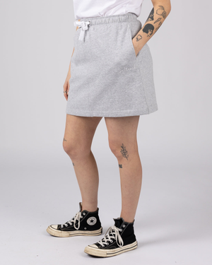 Essential Womens Sweat Skirt in Grey