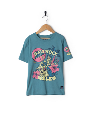 Sip “N”Dip Wales Kids Short Sleeve T-Shirt in Blue