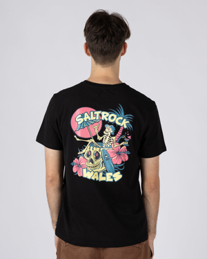 Sip “N” Dip Wales Mens Short Sleeve T-Shirt in Black