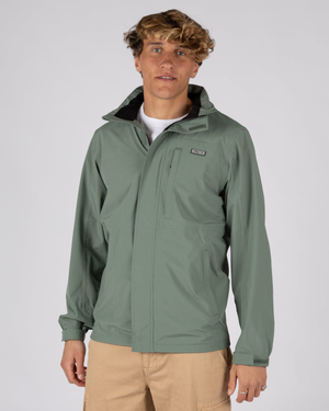 Whistler II -Mens Waterproof Hooded Jacket in Light Green