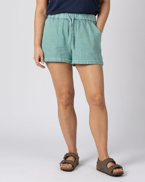 Opie Womens Woven Short in Blue
