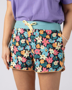Holidaze Womens Boardshort in Dark Grey