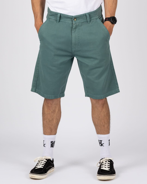 Conan Mens Chino Short in Dark Green