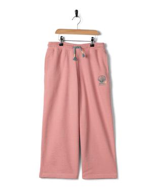 Norie Kids Wide Leg Joggers in Light Pink