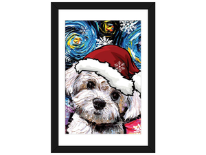 Maltipoo Santa