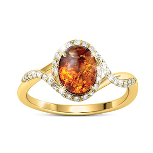 Beautiful Mystery Gemstone Ring Size 8.5