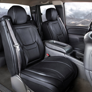 GMC Sierra Seat Covers - Custom-Fit, Comfort Leather, Easy Install - Regular Cab / Front Seat
