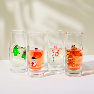 Dish & Dash Christmas Ornament Shot Glasses 4 Pack