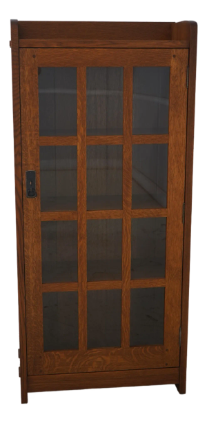 Stickley Mission Oak 1 Door Bookcase Cabinet