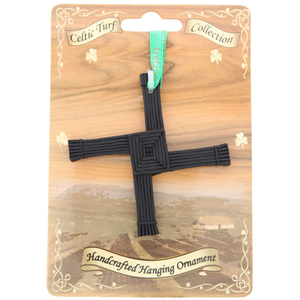 Celtic Turf St. Brigid’s Cross Hanging Ornament – Handcrafted