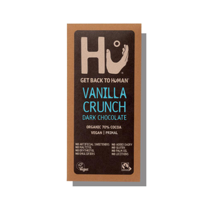 Organic Vanilla Crunch Dark Chocolate Bar (Hu) 60g