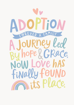 Forever A Family Adoption Card