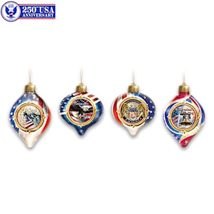 America's 250th Anniversary Ornament Set