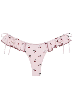 Cherries Uno Ruffle Bows Bikini Bottom (M)