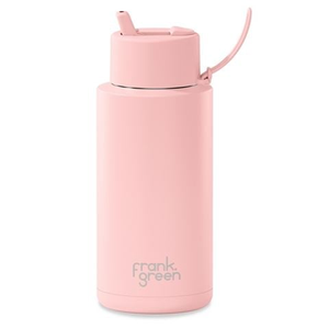 Frank Green - Ceramic Reusable Bottle w/Flip Straw Lid Blushed 1L