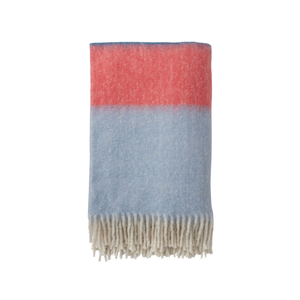 Landscape Woven Throw, Blue/Red