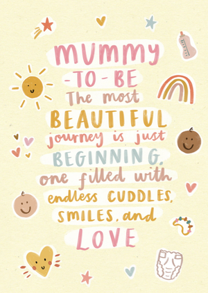 Most Beautiful Journey Mummy To Be Card