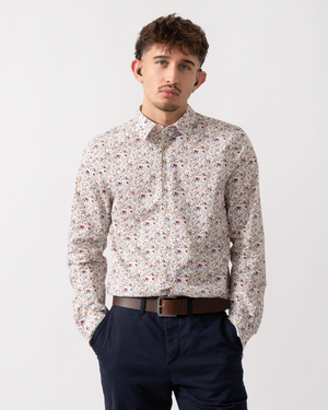 PS Paul Smith Mens Long Sleeve Tailored Fit Floral Shirt - 92 Multicolour