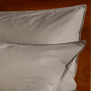 Mocha Stonewashed Cotton Pillowcases
