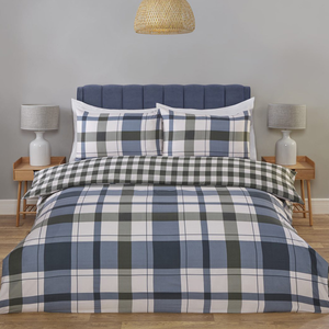 Pembroke Blue Duvet Cover and Fitted Sheet Set