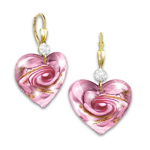 Heart Of Venice Murano-Style Glass Earrings