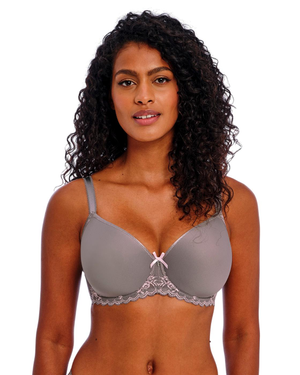 Freya Offbeat Decadence Moulded Spacer Bra - Grey/Pink