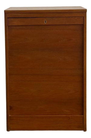 1970s Compact Vertical Danish File Cabinet