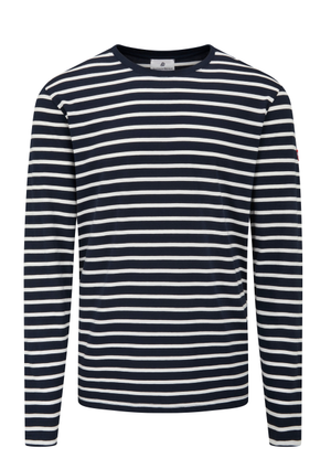 Arthur Beale Marina Cotton Striped Long Sleeved T-Shirt (L)