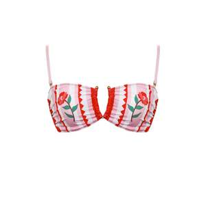 Jungle Rose Reversible Square Bandeau Top (XXL)